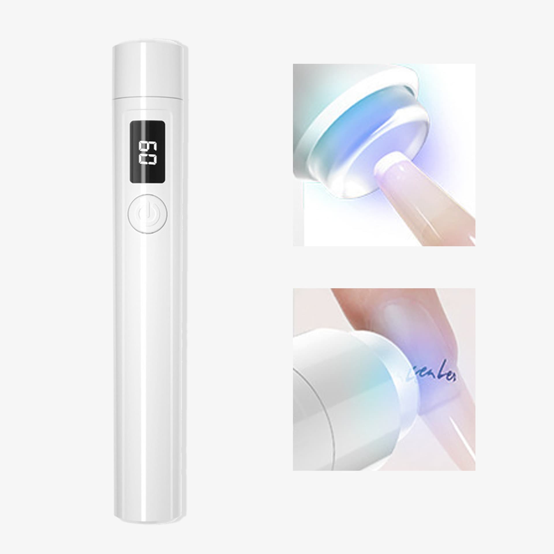 Cross-border Nail Art Flat Lamp Portable Rechargeable Display LED UV Nail Lamp Silicone Head Press Lamp Nail Tool Wholesale