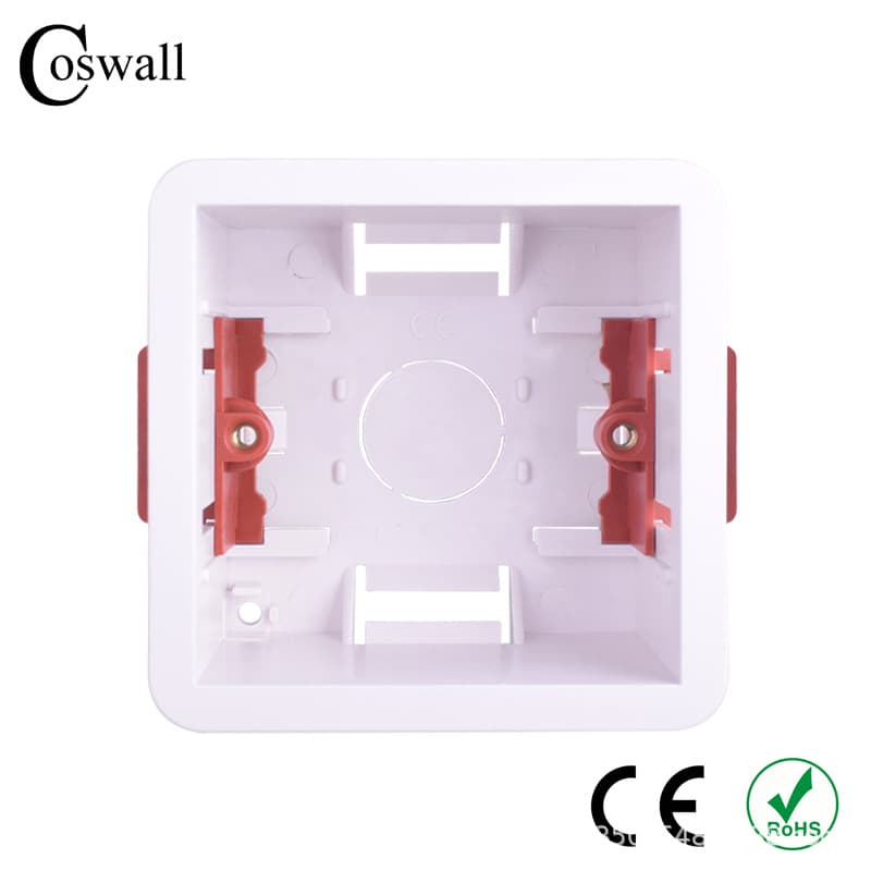 British Standard/UK Standard/Gypsum Board Concealed Wiring Box 46mm Wall Switch and Socket Back Box CE RoHS Certified