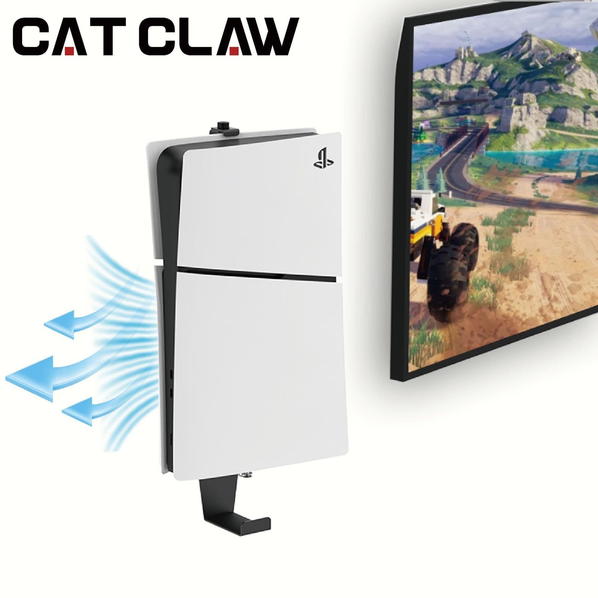 Wall Mount Bracket for PS5, Compatible with PS5/PS5 Slim/PS5 Pro, PS5 Console Wall Mount