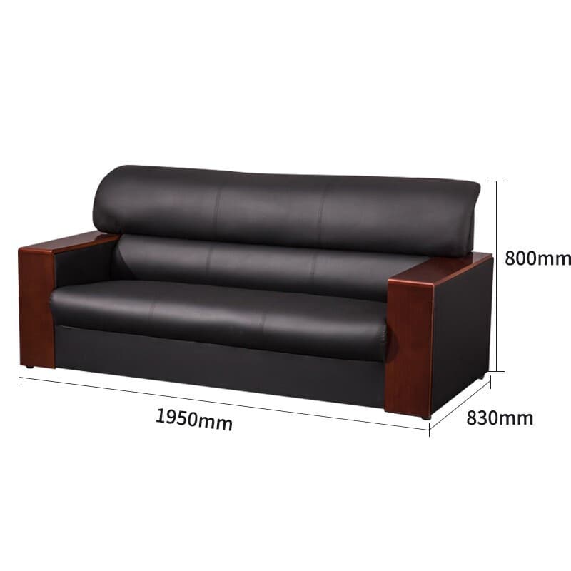 Three-Seater Sofa, Xueshi XS9055, Dimensions 1950*830*800mm, Office Reception Sofa