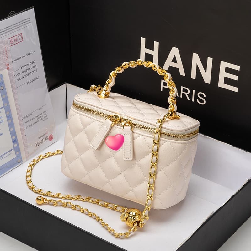 Korean Style Fashion Mobile Phone Box Bag 2026 New Style Small Fragrant Style Quilted Chain Handbag Shoulder Bag Mini Cosmetic Bag