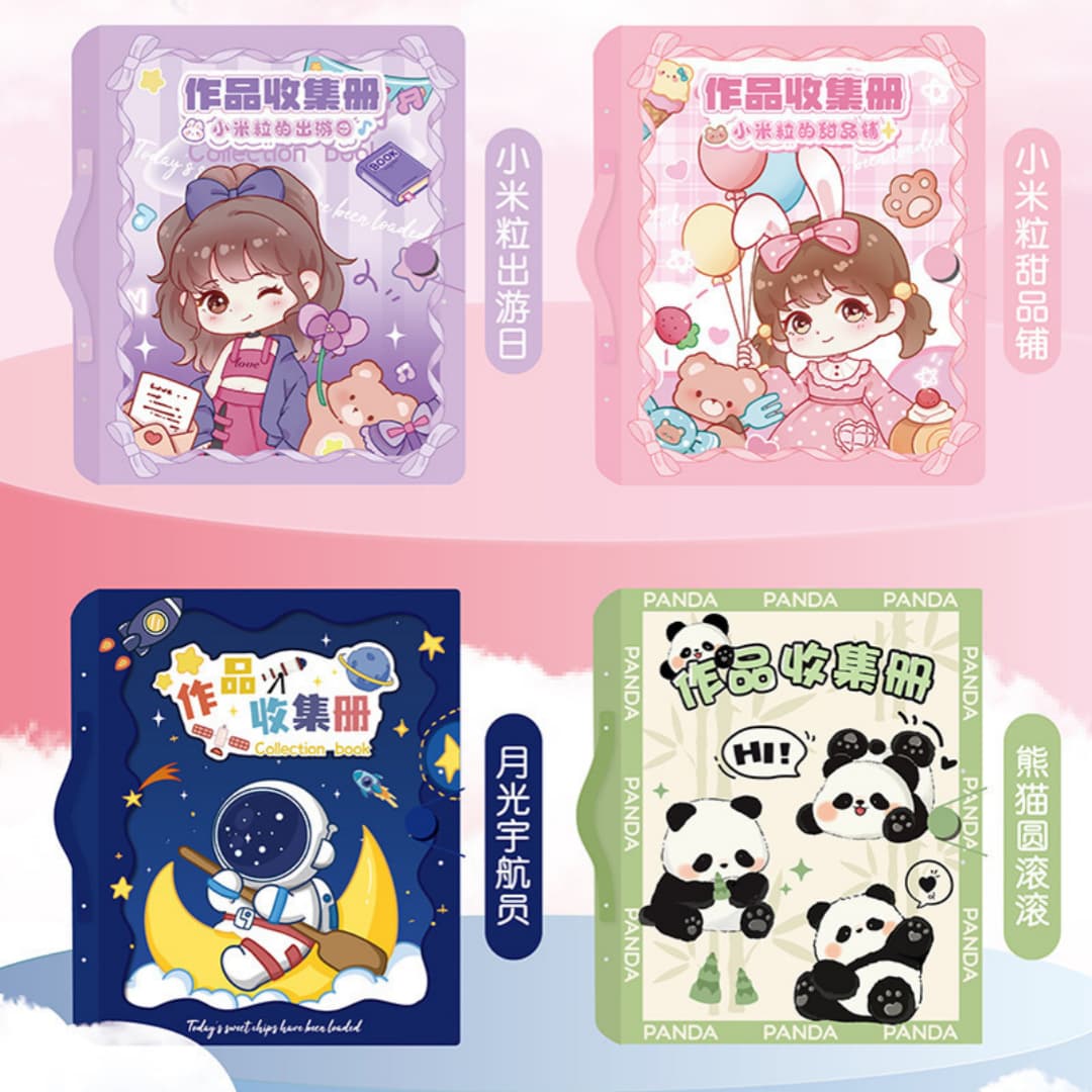 Cute Cartoon Student Works Certificate Collection Book A3A4 Loose-leaf Picture Book File Collection Book Storage Book Information Book