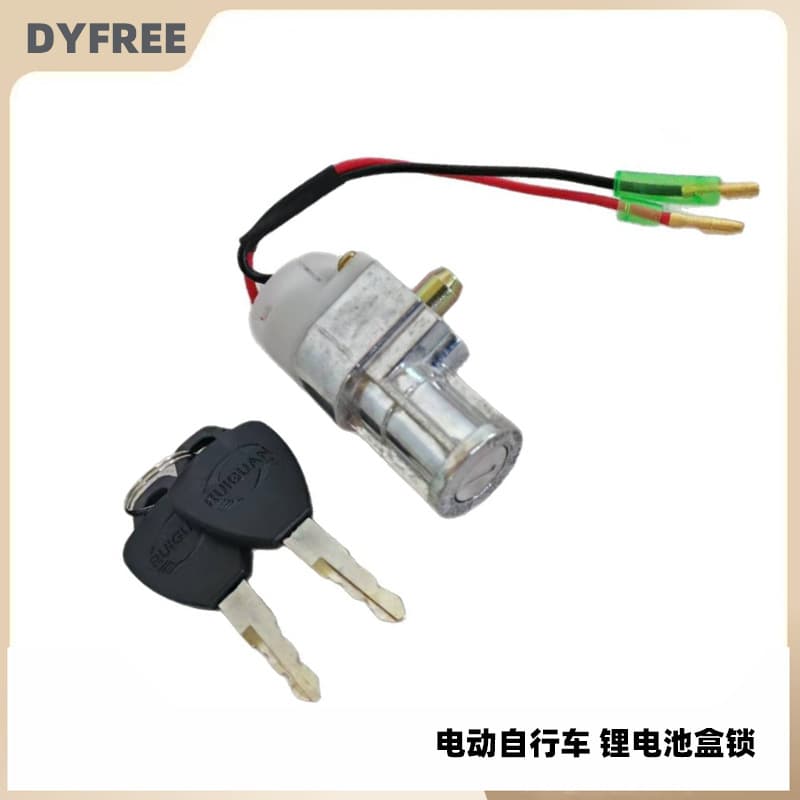 Silver Fish Style Electric Bike Lithium Battery Box Lock, Qianhe Large Head Lock for E-bike Lithium Battery