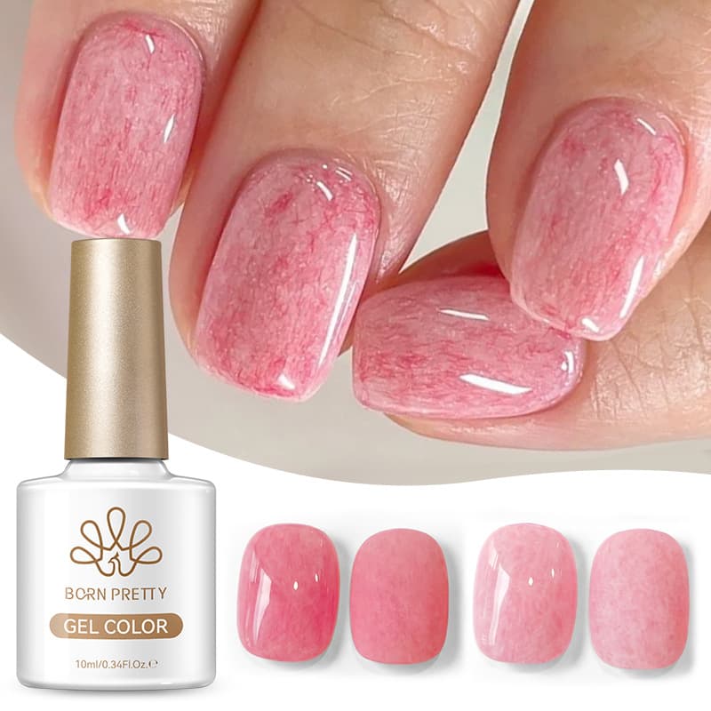 BORN PRETTY new cross-border manicure plush nail polish summer peach pink velvet plush nail polish
