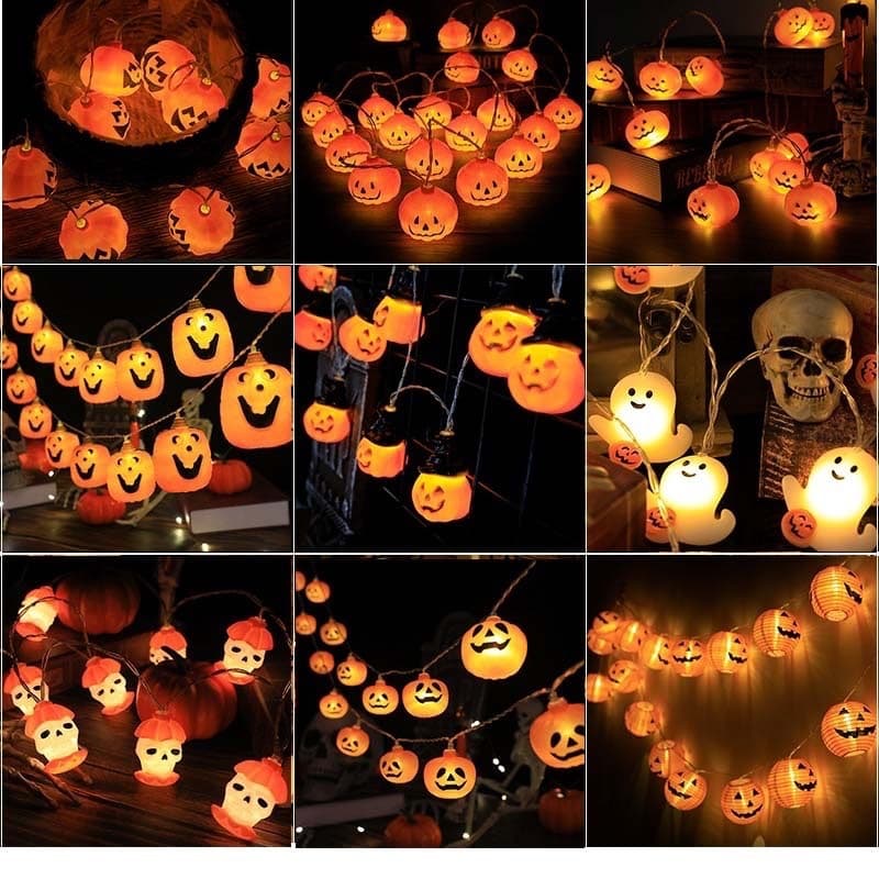 Led String Lights, Decorative Lights, Colorful Lights, Halloween Festival Atmosphere Lights, Party String Lights, Halloween String Lights, Pumpkin String Lights