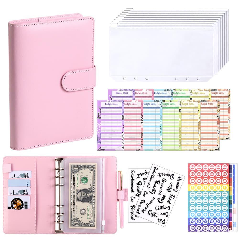 Hand ledger A6 small size PU leather sticker loose-leaf book high-looking small book Macaron portable notepad