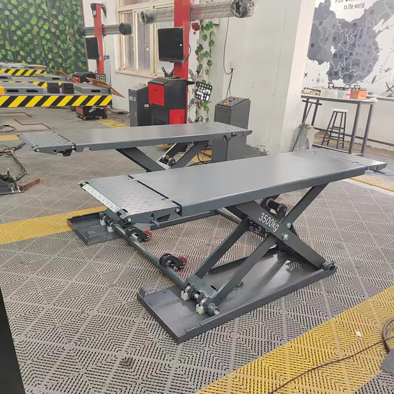Mobile scissor lift, foundation-free car maintenance lifting equipment, double scissor lift, factory direct sales