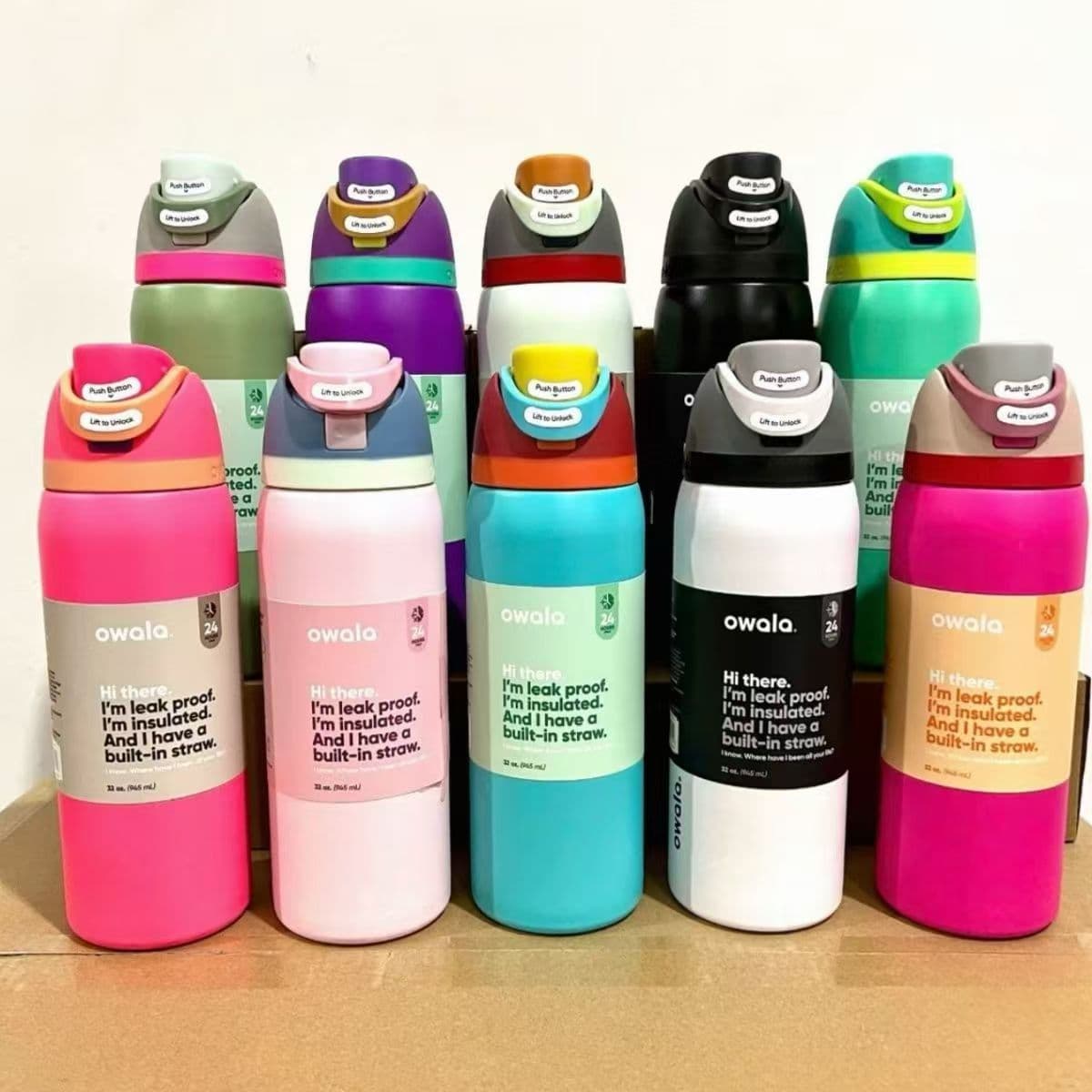 Owala-Style High-Appearance Fashion Dual-Drink Sports Water Bottle 304 Stainless Steel Insulated Cup Portable Large-Capacity Fruit