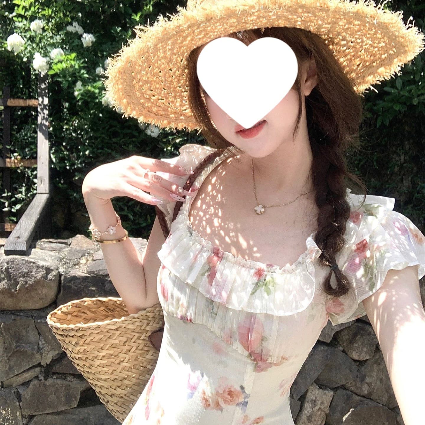 Floral Flora / French Romantic Floral Print Dress for Women Summer Unique Beautiful Cinched Waist Stunning Long Dress