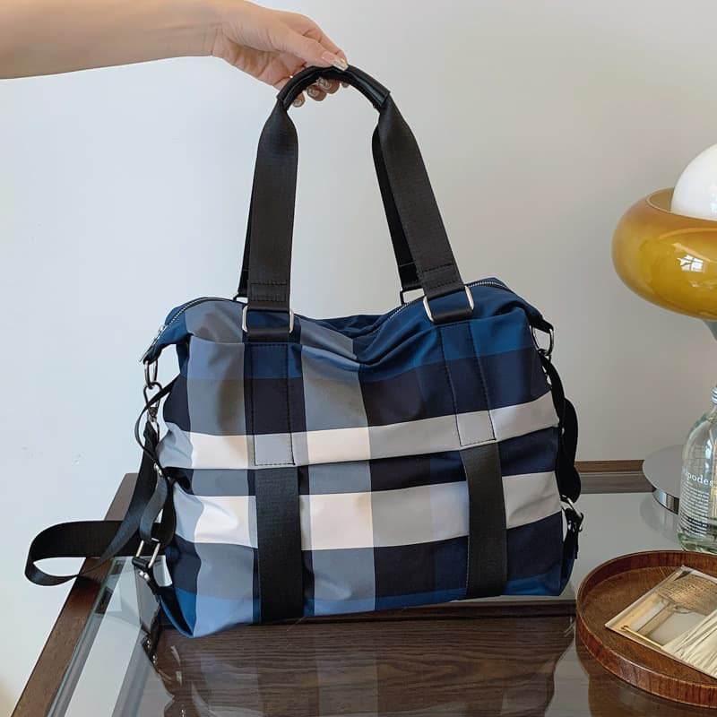 Fashionable Color Block Large Capacity Tote Bag Women's Hot Sale Of The Season New Simple Stylish Ladies Handbag Shoulder Crossb