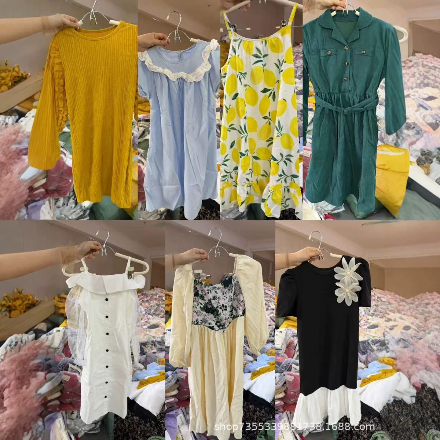 2026 Spring/Summer Shein Export Children's Clothing European and American Fashion Cute Girls' Dresses Mixed Styles