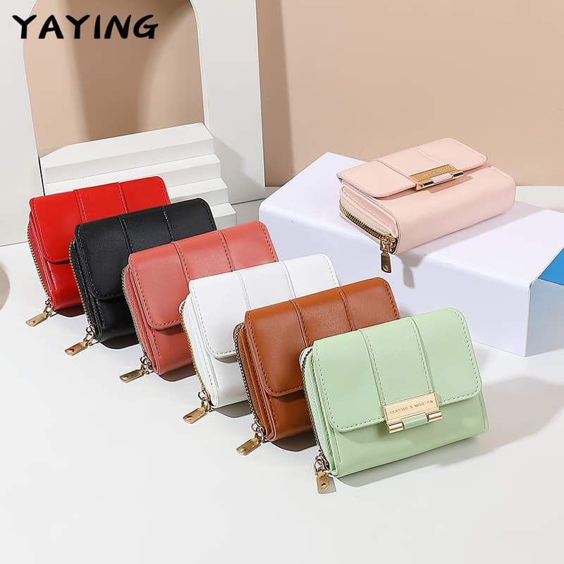 New High-End Fashion Cross-Border Coin Purse Wholesale, Trendy Versatile Ins Style Women's Practical Wallet Tri-fold Pouch