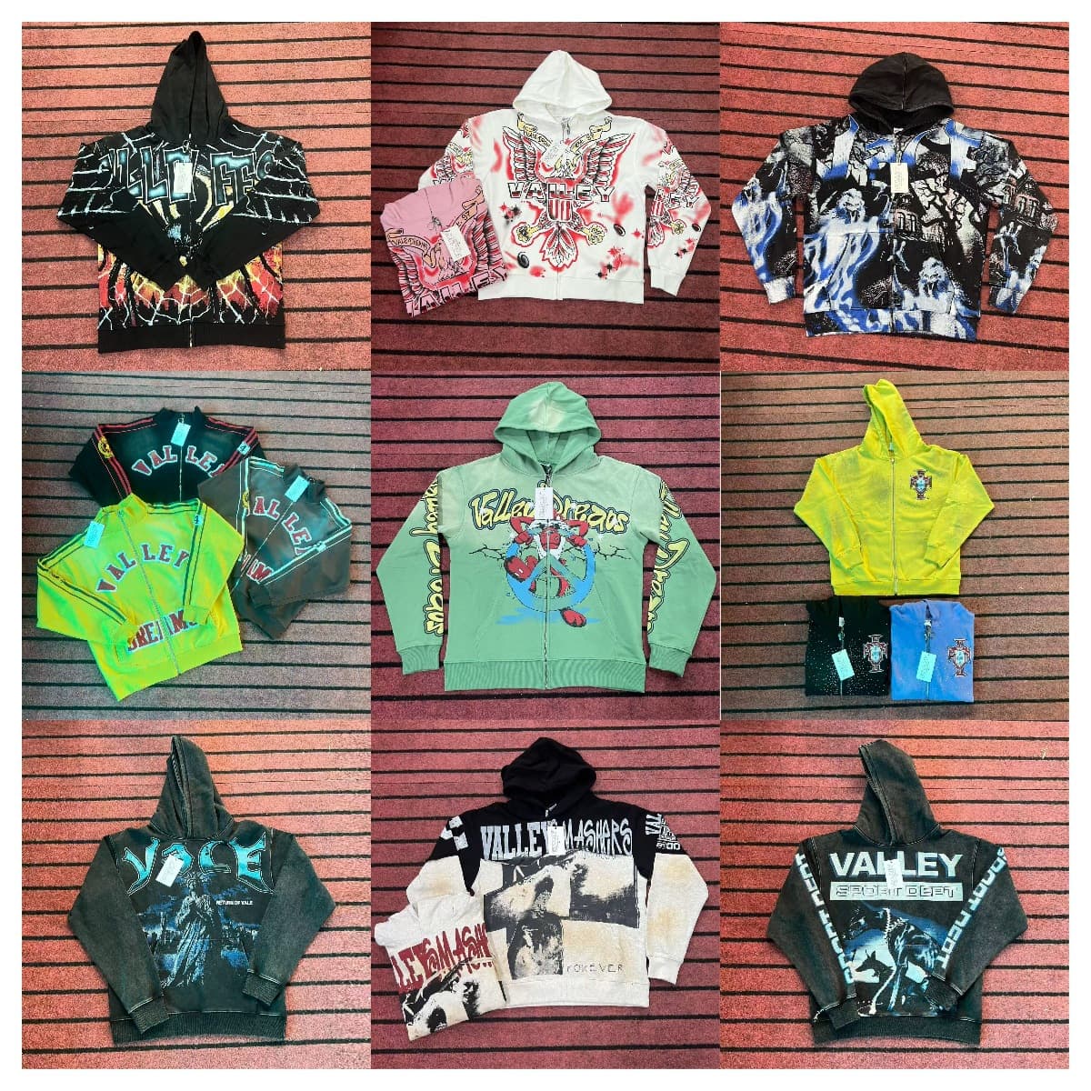 Cardigan Hoodie Casual Jacket Trendy Vale Fall/Winter Eagle Letter Print High-Street Loose Fit Unisex