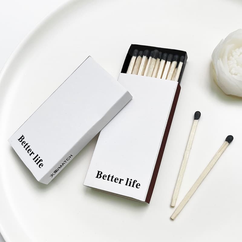 Classic Black and White High-Aesthetic Matches for Smoking, Moxibustion, Cigars, Heat-Resistant Home Use