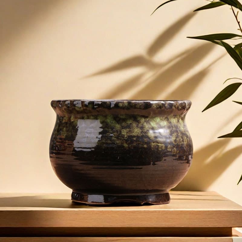 Cluster Succulent Pot Ceramic Home Coarse Pottery Wide Mouth Clay Pot Green Plant Saucer Special Clearance Wholesale