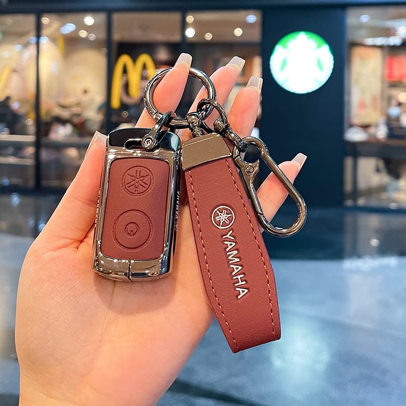 Suitable for Yamaha motorcycle key cover NMAX155/XMAX300 male YAMAHA high-end metal shell buckle bag