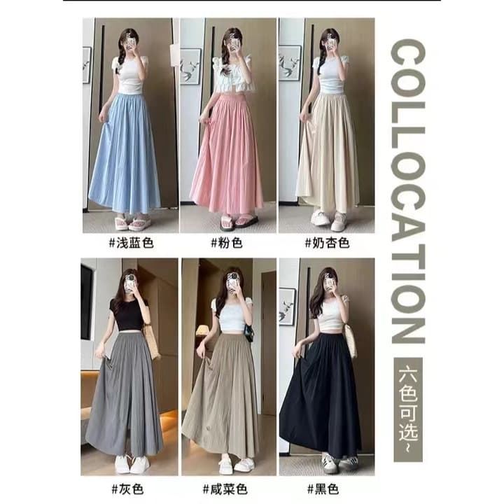 Cotton-Polyester Crepe Size L-6XL With Pockets 80-300lbs Plus Size Women's Yamamoto Skirt Pants Summer Style Culottes
