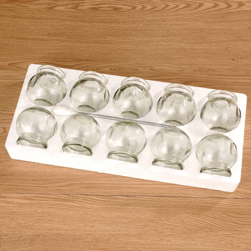 Cupping Therapy Traditional Chinese Medicine Thickened Glass Cupping Set Home Use Vacuum Cupper
