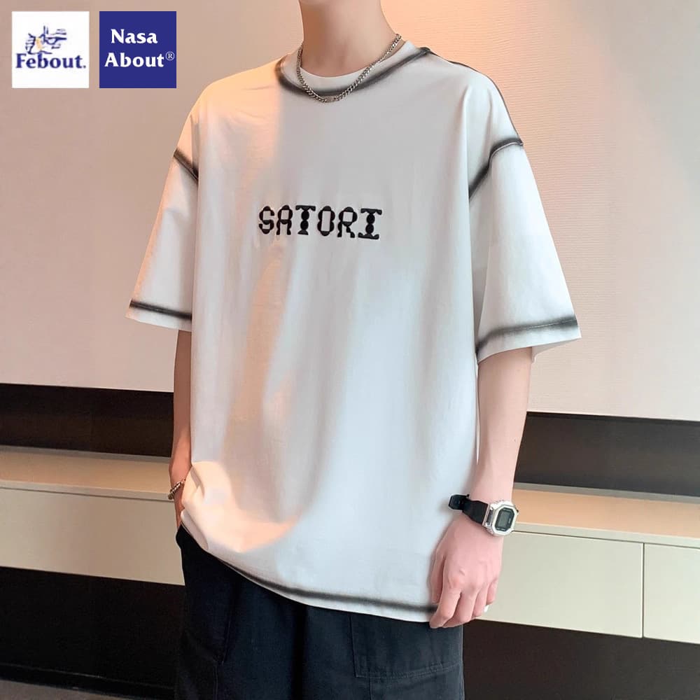 NASA Short Sleeve T-Shirt for Boys Summer Round Neck Loose Casual Teen T-Shirt for Ages 12-15