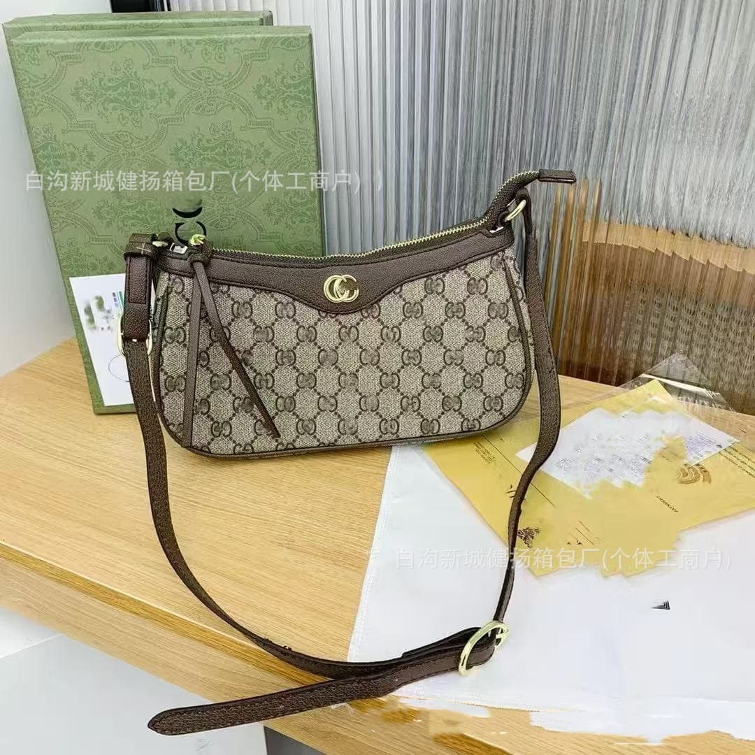 Wholesale 2025 New G Brand Mahjong Bag Shoulder Underarm Bag Luxury High Quality Crossbody Bag Small Square Bag