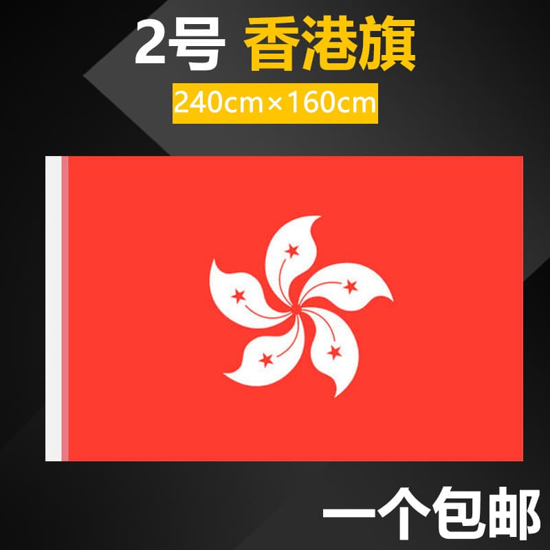 Hong Kong Special Administrative Region Regional Flag No. 12345 Standard Outdoor Conference Room Indoor and Outdoor Decoration Wholesale Red Custom