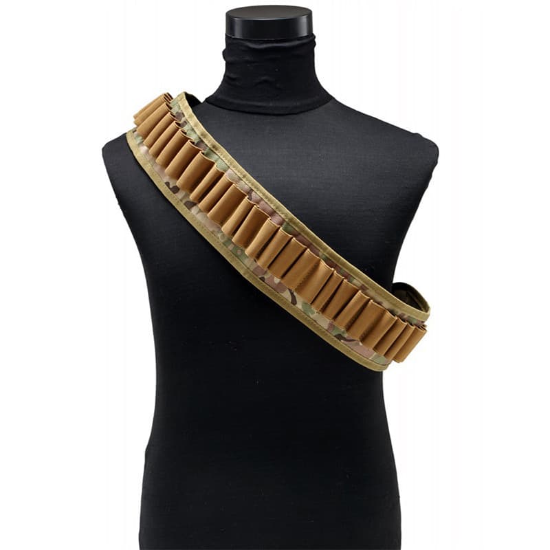 Outdoor Sports Tactical 12g Bullet Belt Shotgun Storage Belt CS Field Hunting Shooting Multi-Functional Shotgun Belt
