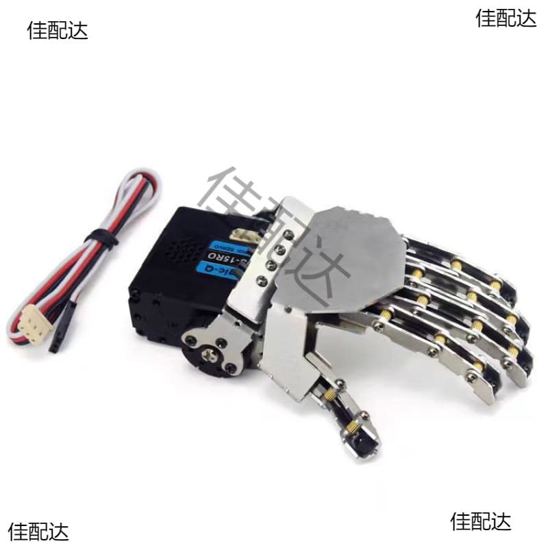 Single Servo Movable Mini Metal Hand Claw Humanoid Robot Finger DIY Accessories 5-Finger Linkage Manipulator