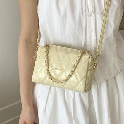 Baigou New City 2026 New Style Crossbody Bag, Underarm Bag, Bucket Bag, Textured Versatile Single-Shoulder Crossbody Small Square Bag, Tofu Bag