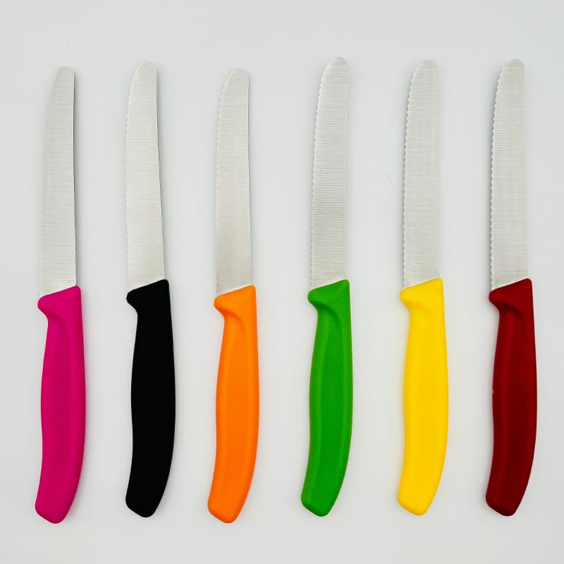 Cross-border Exclusive Stainless Steel Serrated Steak Knife for Restaurant Hotel Camping Western Style, In Stock