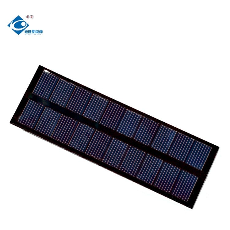 Yuyao Zhiwang Ten-Year Manufacturer 120*40 Polycrystalline Drip Glue 5V Solar Panel 0.65W Outdoor Customizable Size
