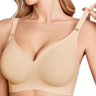 [3XL] Cross-Border Plus Size Women's Seamless Bra Push-Up Anti-Sagging Bra for Large Bust