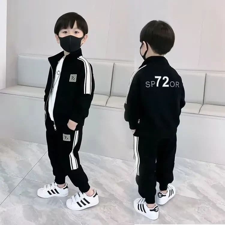 Boys' Spring Clothing Children's Sportswear Set 2026 New Trendy Cool Two-Piece Outfit for Spring and Autumn