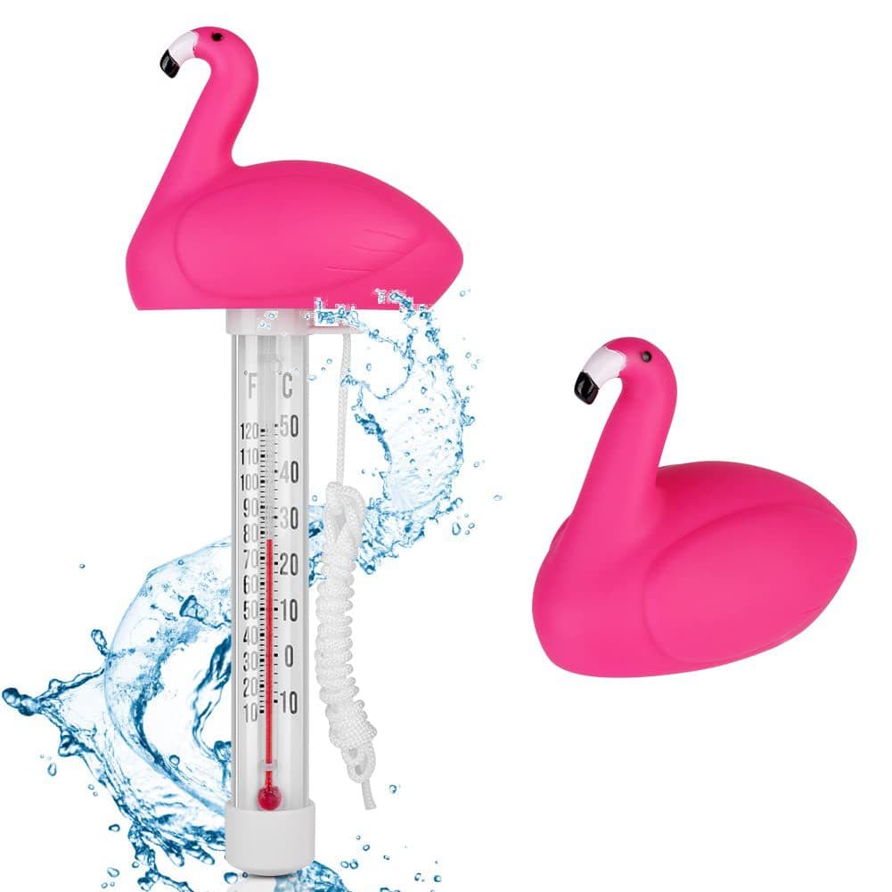 Direct Supply from Manufacturer: Swimming Pool Floating Thermometer, Cartoon Flamingo/Duck Design for Fish Tanks and Bath Temperature Measurement