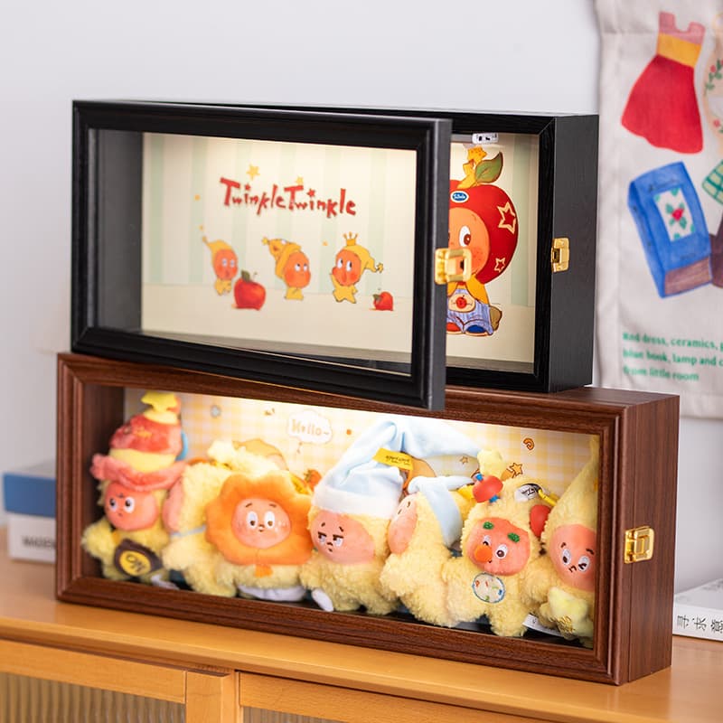 Blind box storage box suitable for Bubble Mart Star Ono plush display cabinet gift dust-proof photo frame display box