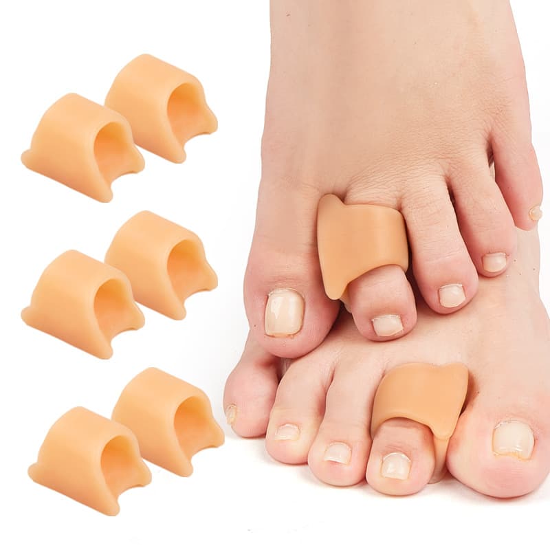 New Toe Curvature Hammer Toe Straighteners, SEBS Toe Straightening Pads with Toe Rings and Separators