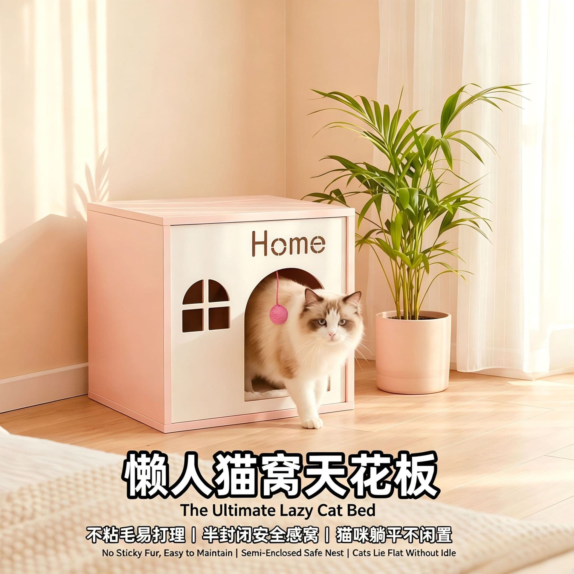 wooden pet house wooden pet house new cat house dog house COLORFUL Cat Dog Hut