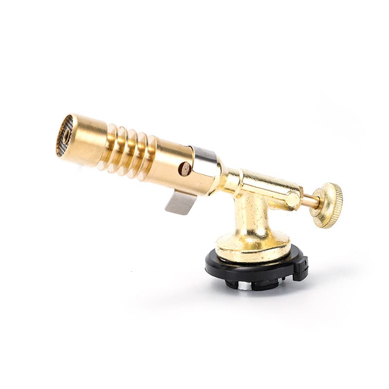 All-metal cartridge gas canister flamethrower portable pig hair burner nozzle household igniter small high-temperature copper welding gun