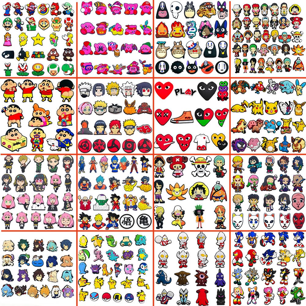 Fire 96 sets of collection hole shoes shoes flower shoe buckle upper accessories buckle shoes decoration cross smart star cartoon animation