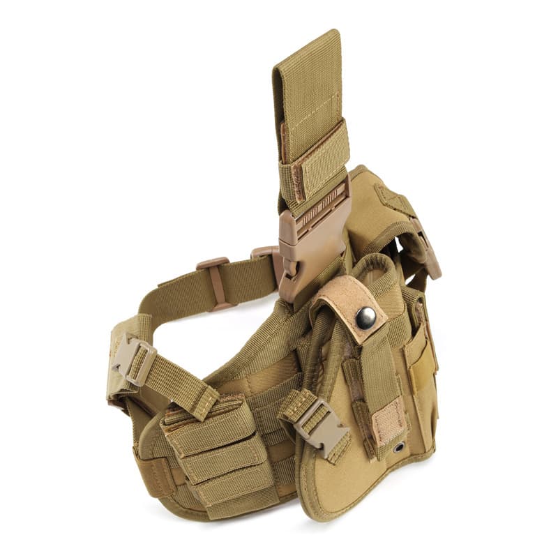 Lupu Outdoor CS Camouflage Combination Shooting Protective Sleeve Tornado Leg Strap Magazine Pouch Quick Draw Tactical Holster