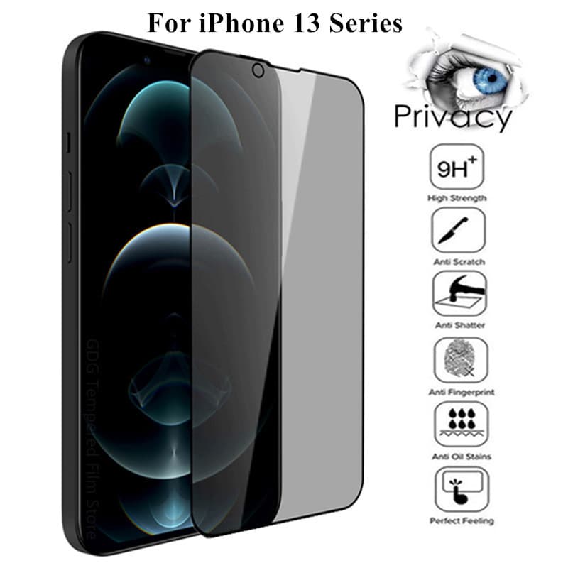 Anti Spy Phone Glass Privacy Screen Protector for 16 Pro Max