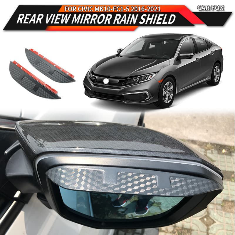 CIVIC 4D Rear View Mirror Rain Shield