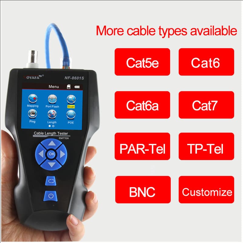 NOYAFA Wire Tracker Network Cable Tester Smart Mouse NF8601SPING Anti-Interference PoE Cable