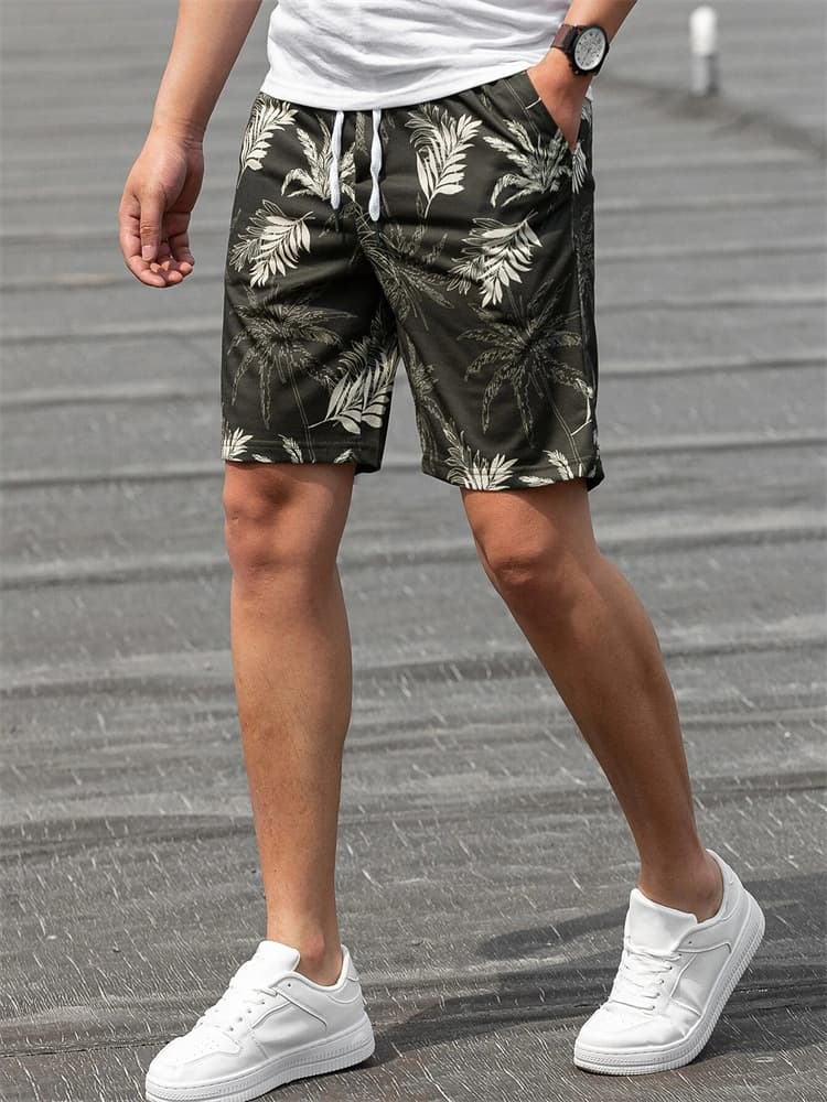 Men's Beach Shorts, Swim Trunks, Quick-Dry Anti-Embarrassment Shorts, Waterproof Loose Fit for Hot Springs and Beach