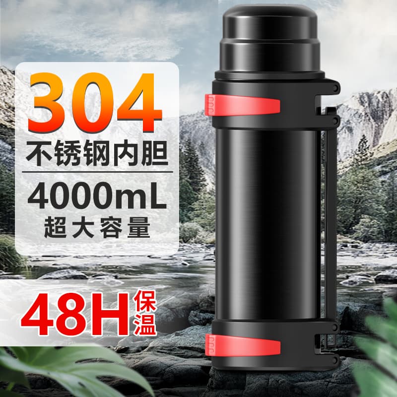 Large Capacity Stainless Steel 304 Insulated Water Bottle Travel Outdoor Portable Mug Logo Durable Thermos for Picnics And Hiking
