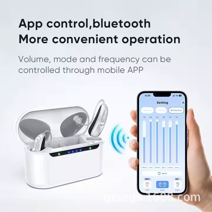 Feiye cross-border behind-the-ear rechargeable hearing aid 16-channel digital charging mobile phone APP debugging hearing aid for the elderly