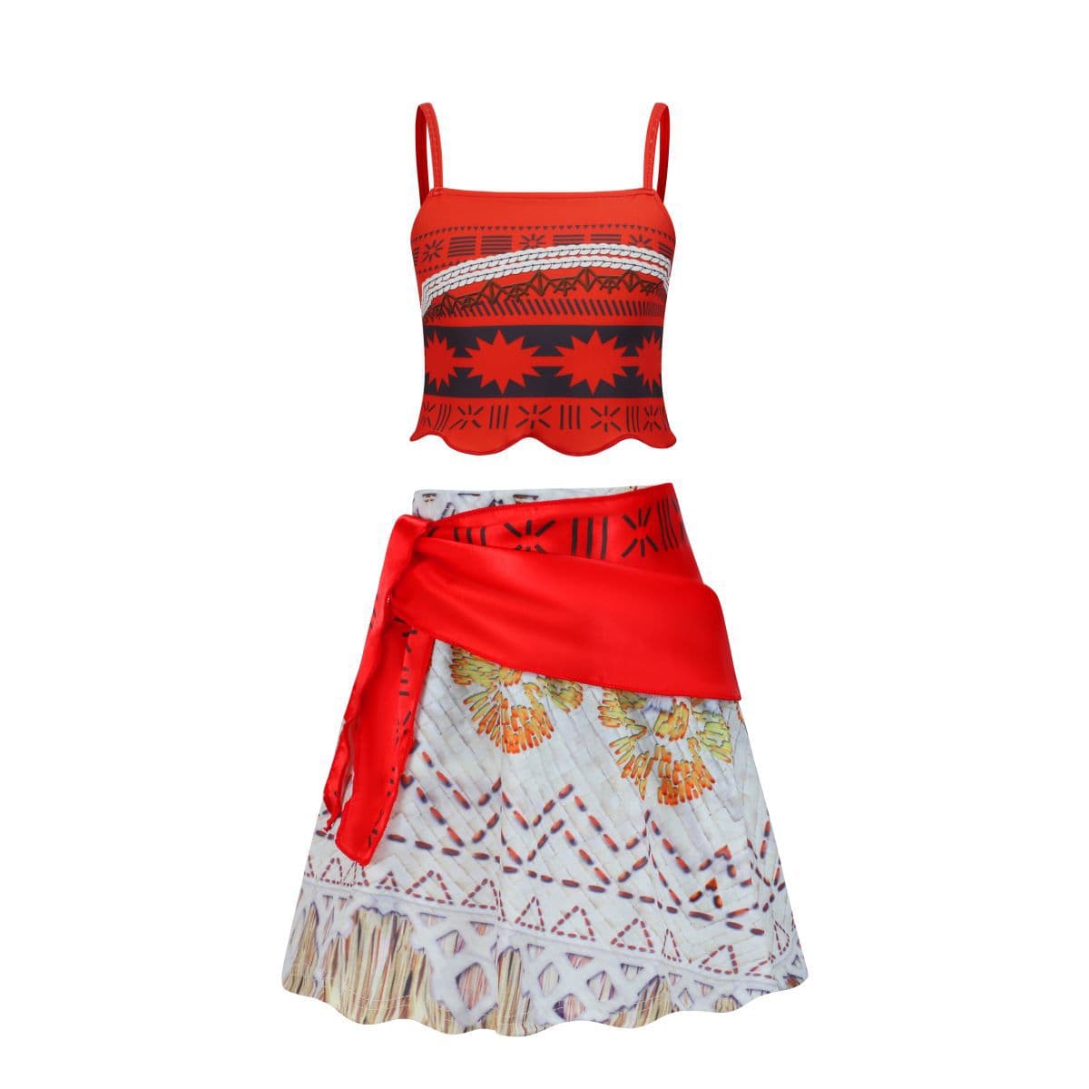 Moana Ocean Wonder 2 Princess Dress Cosplay Dress Halloween Girl Birthday Gift 2 Piece Dress