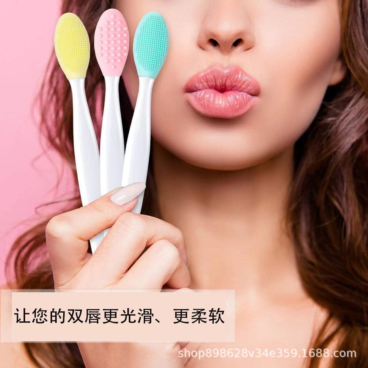 Cross-border double-sided nose brush, face brush, lip and face cleaning stick, blackhead cleansing makeup brush, acne manufacturer wholesale