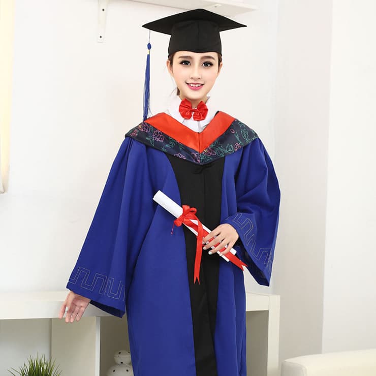 Master's and Doctoral Graduation Gowns for Graduate, Engineering, Liberal Arts, and Undergraduate Students Bachelor's Degree Gown Factory Direct Wholesale