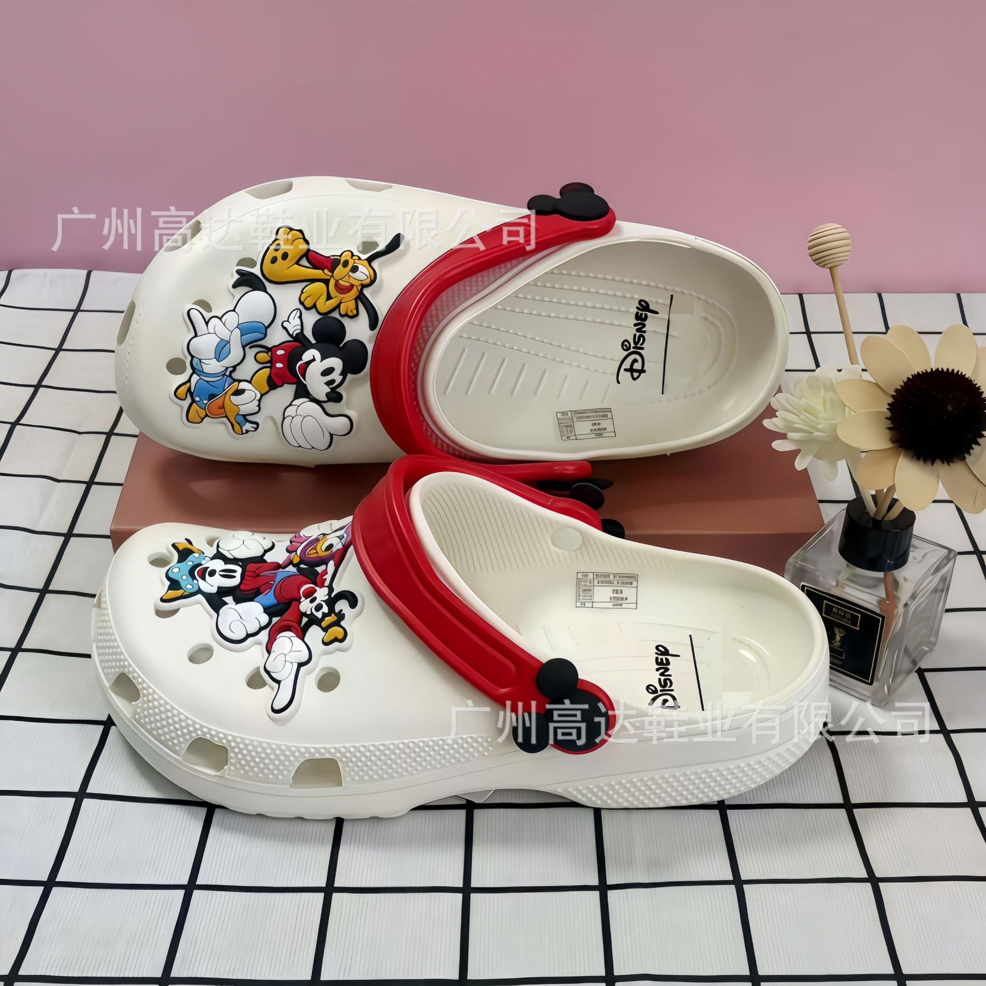 Cross Brand Star Winnie the Pooh Brown Bear Power Monster Mickey Minnie Parent-Child Croc Shoes Kids Crocs