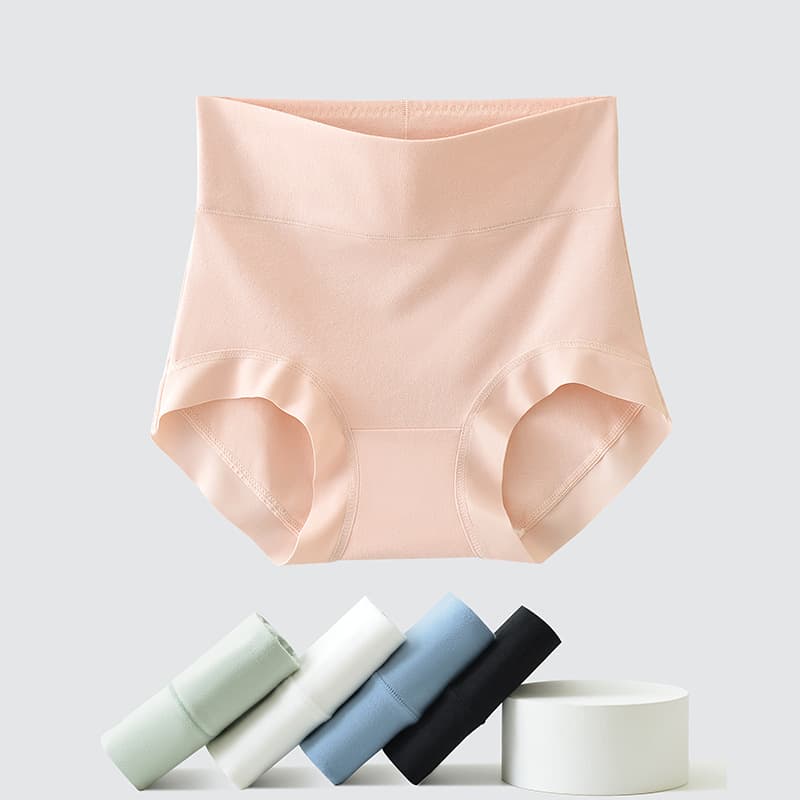 Xinjiang long-staple cotton women's plus size high-waisted pure cotton underwear, antibacterial, breathable, seamless, 100% cotton women's briefs